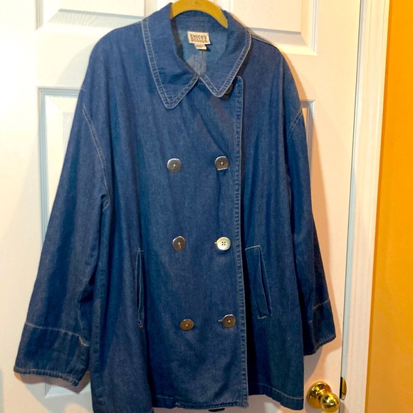 Chico's Jackets & Blazers - NWT Chico’s Denim Trench Jacket/Coat Size XL
